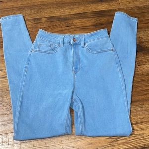 High rise skinny jeans